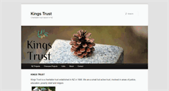 Desktop Screenshot of kingstrust.org.nz