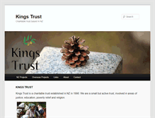 Tablet Screenshot of kingstrust.org.nz